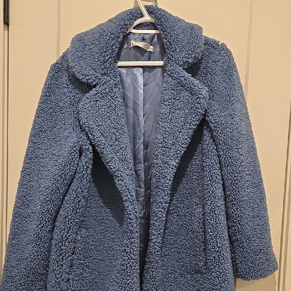Ricki's Cozy Blue Teddy Jacket